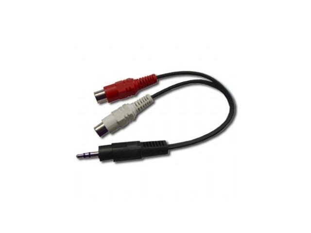 GEMBIRD kabel mnijack - 2xCinch (F), 20cm - obrázek produktu