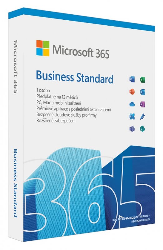 Microsoft 365 Business Standard P8 Mac/ Win CZ - obrázek produktu
