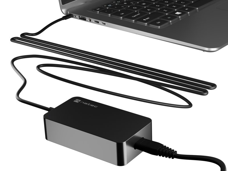 Nabíječka Natec GRAYLING 45W USB-C pro notebooky, tablety, smartphony - obrázek produktu