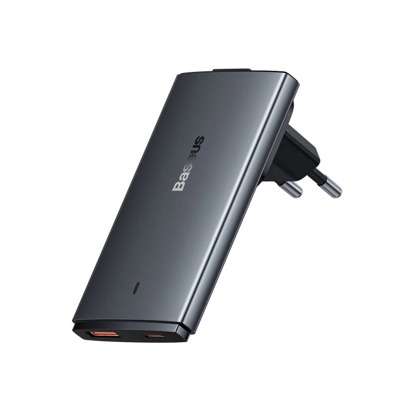 Baseus Nabíječka do sítě GaN5 Pro Ultra Slim USB-C/ USB-A 65 W šedá - obrázek produktu