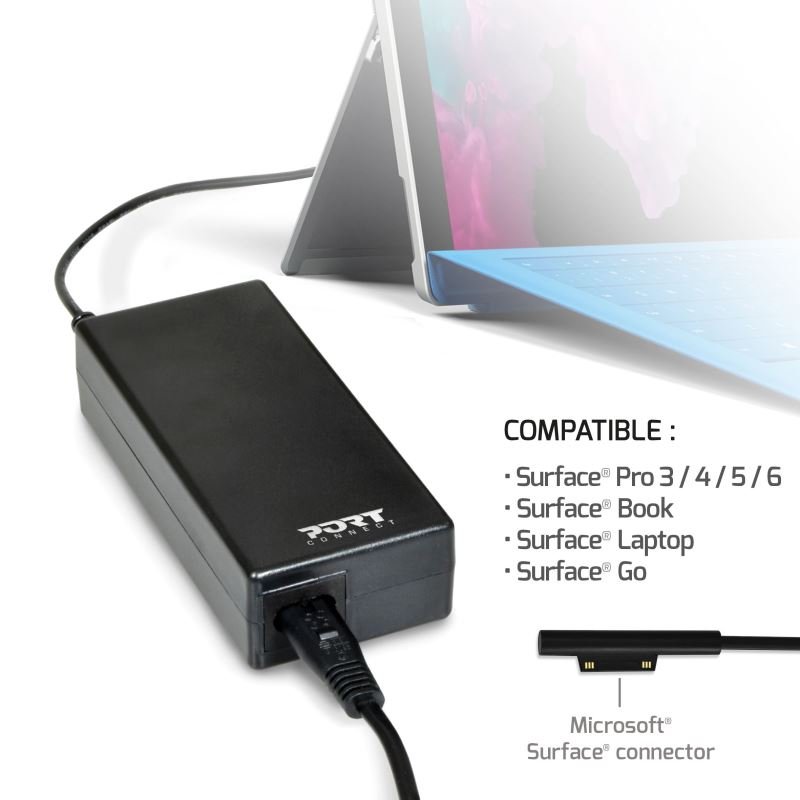 PORT CONNECT MICROSOFT® SURFACE napájecí adaptér k notebooku 60W - obrázek č. 2