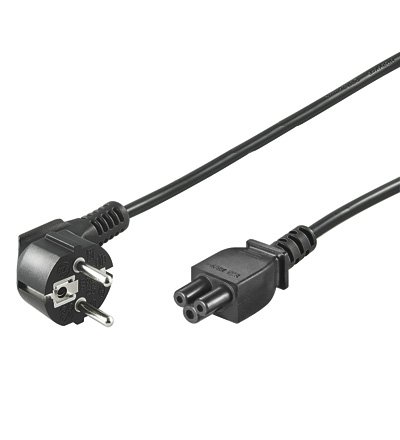 PremiumCord Kabel síťový 230V k notebooku 5m, trojlístek "Mickey Mouse" - obrázek produktu