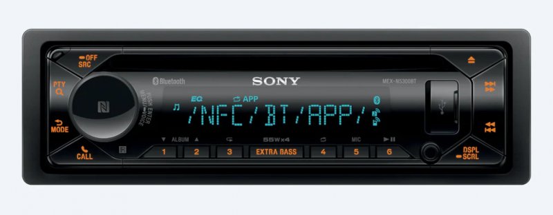 Sony přehrávač do auta MEX-N5300BT, BT, NFC,AUX,CD - obrázek č. 4