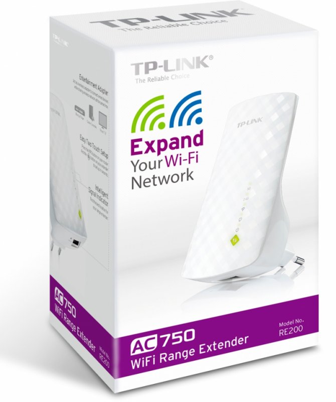 TP-Link RE200 AC750 Dual Band Wifi Range Extender/ AP, 3 interní antény,1x10/ 100 RJ45, power schedule - obrázek č. 3