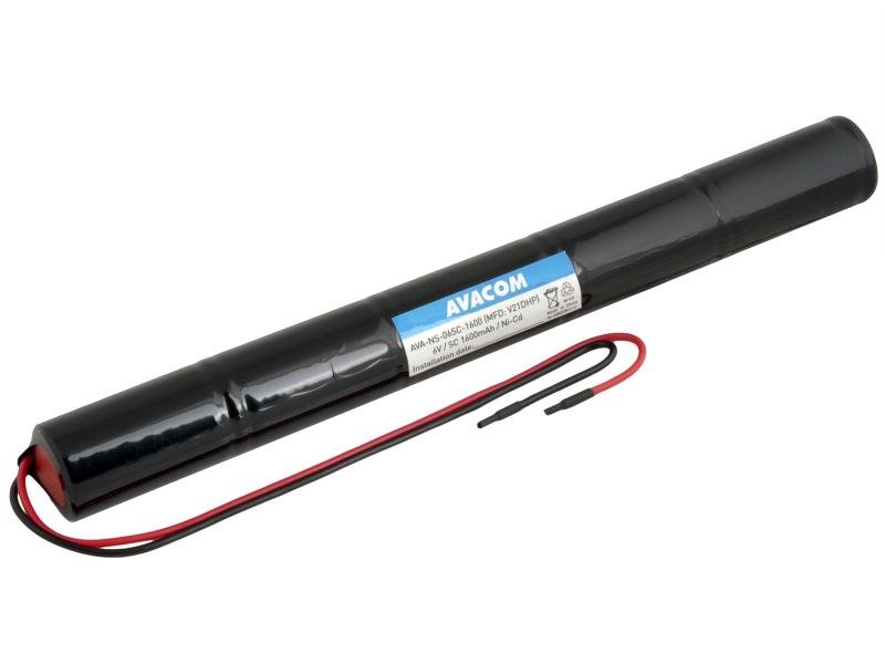 Baterie pro nouzová světla AVACOM Ni-Cd 6V 1600mAh vysokoteplotní - obrázek produktu