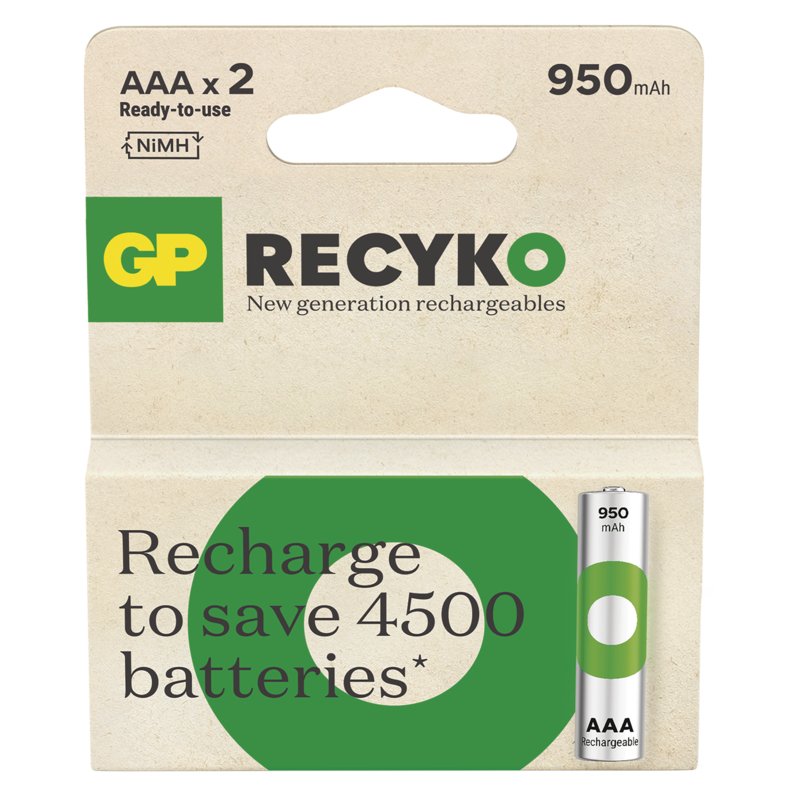 GP Nabíjecí bat.ReCyko 950 AAA (HR03)-2ks - obrázek č. 1