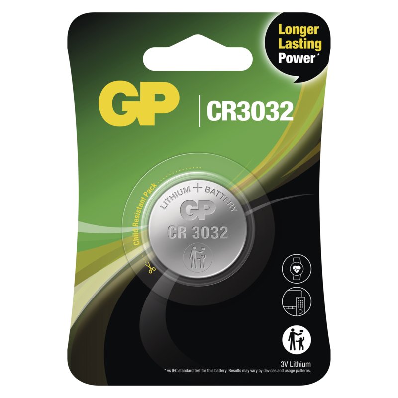 GP CR3032 Lithiová baterie - 1ks - obrázek produktu