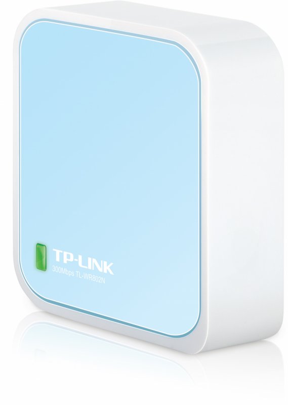 TP-LINK TL-WR802N N300 Nano Router/ AP/ extender/ Client/ Hotspot,1xRJ45, 1x Micro USB - obrázek produktu