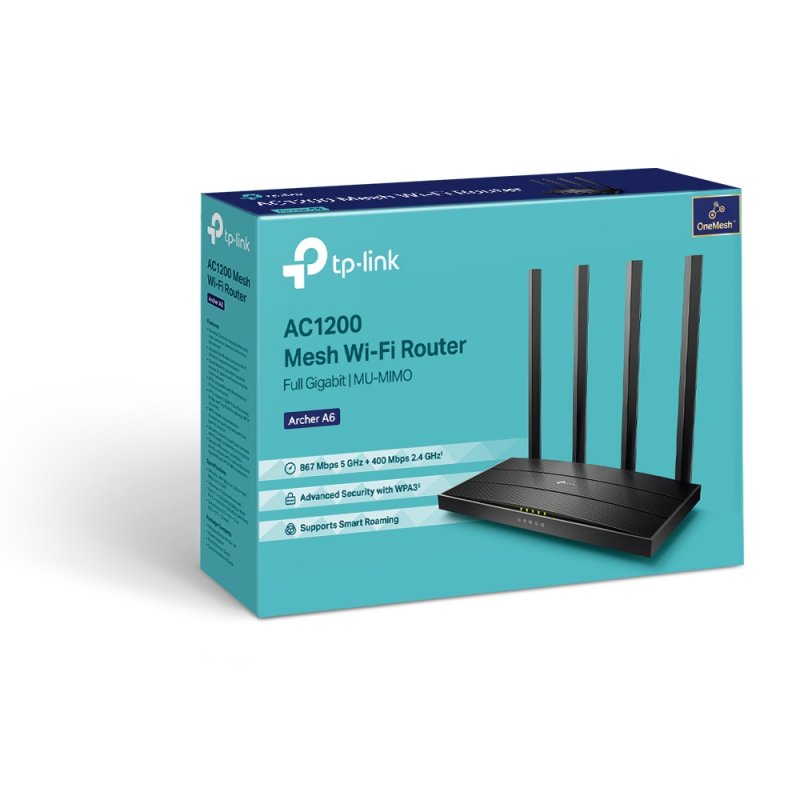 TP-Link Archer A6 AC1200 WiFi DualBand Gb router - obrázek č. 2