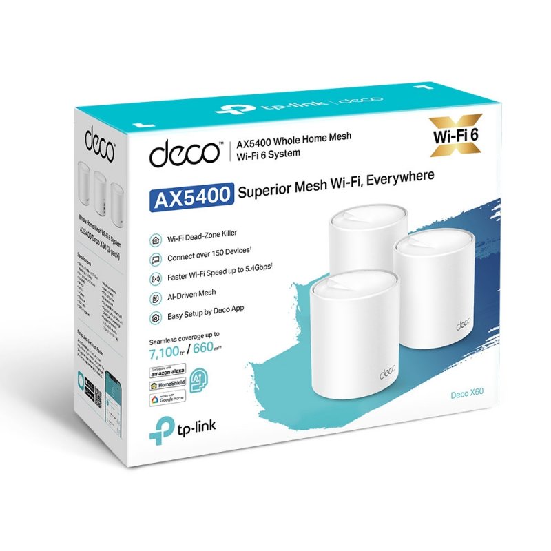 TP-Link AX5400 Smart WiFi Deco X60(3-pack)v3.2 - obrázek č. 2
