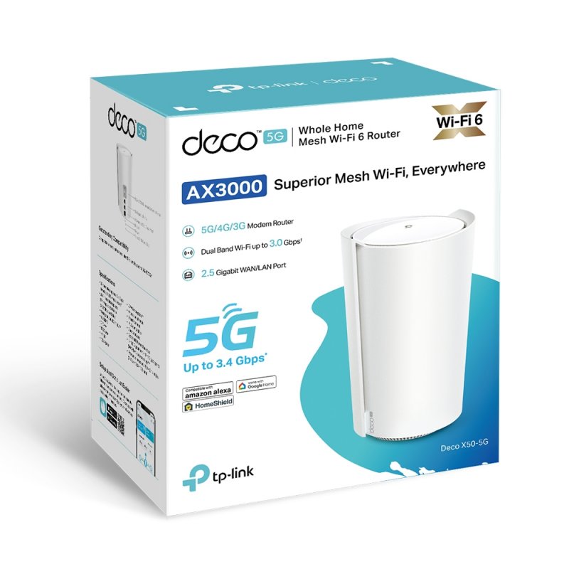 TP-Link AX3000 Smart Mesh WiFi Deco X50-5G(1-pack) - obrázek č. 2