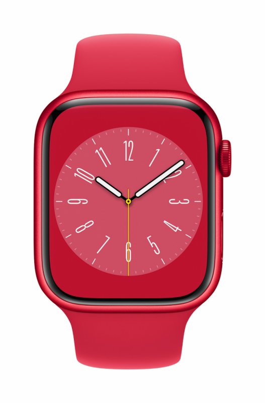 Apple Watch S8/ 45mm/ PRODUCT RED/ Sport Band/ PRODUCT RED - obrázek č. 1