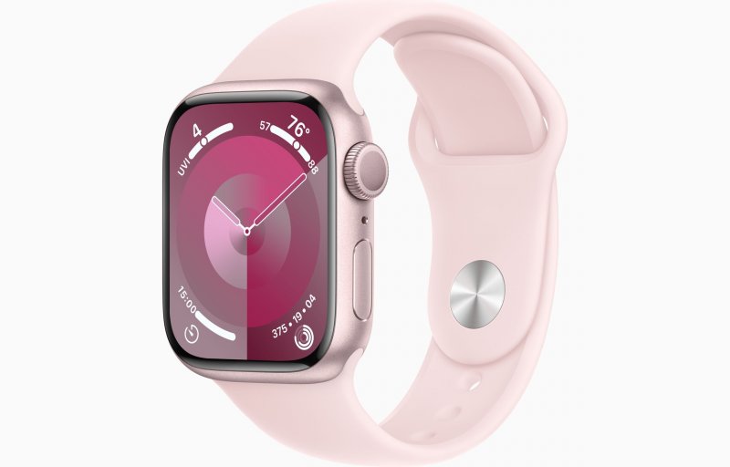 Apple Watch S9/ 41mm/ Pink/ Sport Band/ Light Pink/ -S/ M - obrázek produktu