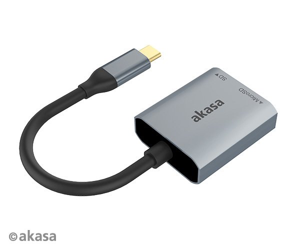 AKASA USB 3.2 Type-C Dual čtečka karet - obrázek č. 2