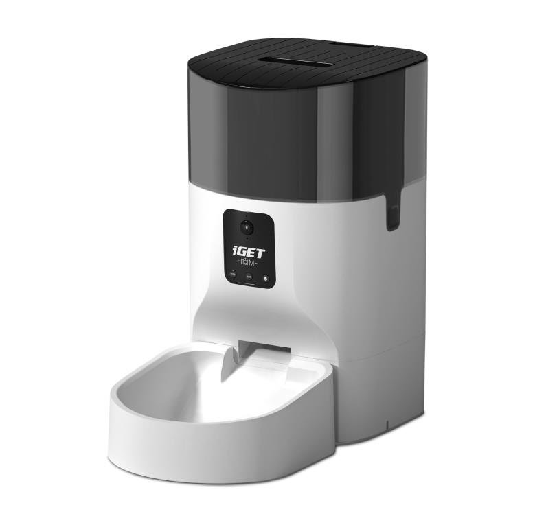 iGET HOME Feeder 9LC  - automaticé krmítko pro domácní mazlíčky na suché krmino, kamera - obrázek produktu