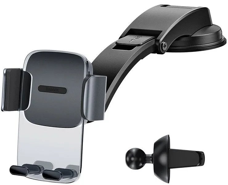 Baseus SUYK000001 Easy Control Phone Holder for Air Vent/ Dashboard Black - obrázek č. 2