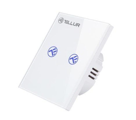 Tellur WiFi Smart Spínač, 2 porty, 1800W, 10A bílý - obrázek produktu