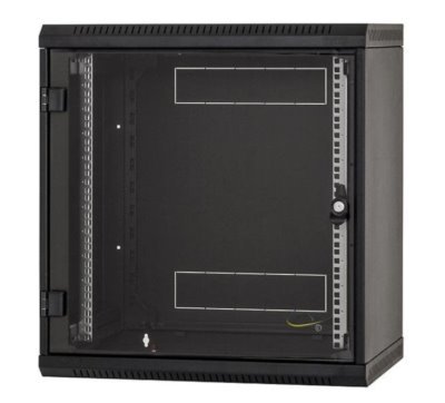 Nástěnný rack RUA 9U/ 600mm odn.boč.+perf.dveře - obrázek produktu