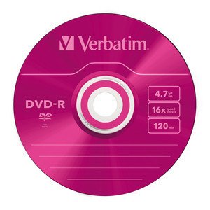 VERBATIM DVD-R 4,7 GB (120min) 16x colour slim box, 5ks/ pack - obrázek č. 3