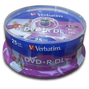 VERBATIM DVD+R(25-Pack)Spindl/ DoubleLayer/ 8,5GB - obrázek produktu