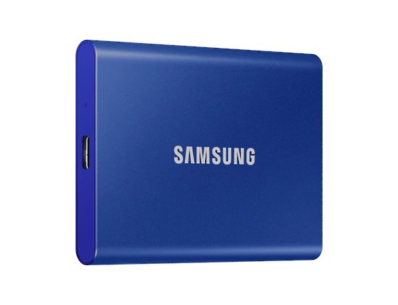 Samsung T7/ 500GB/ SSD/ Externí/ 2.5"/ Modrá/ 3R - obrázek produktu