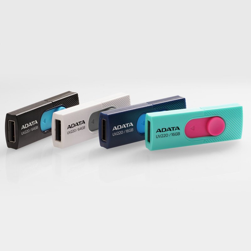 ADATA UV220/ 32GB/ USB 2.0/ USB-A/ Bílá - obrázek č. 1