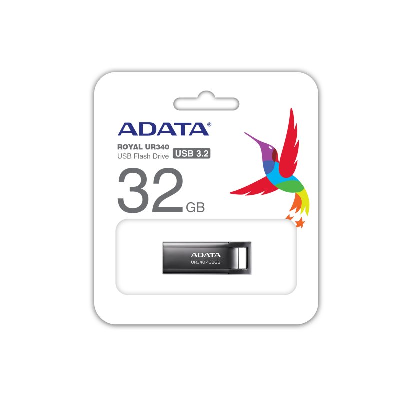 ADATA UR340/ 32GB/ USB 3.2/ USB-A/ Černá - obrázek č. 2