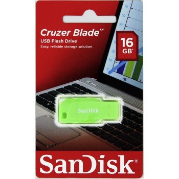 SanDisk Cruzer Blade/ 16GB/ USB 2.0/ USB-A/ Zelená - obrázek č. 1