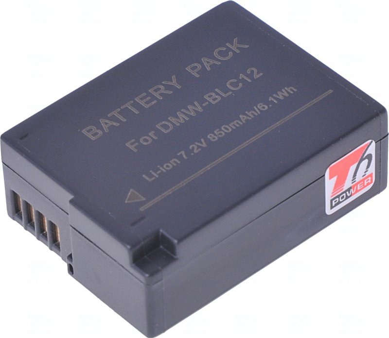 Baterie T6 Power Panasonic DMW-BLC12E, BP-DC12, 1000mAh, 7,2Wh - obrázek produktu
