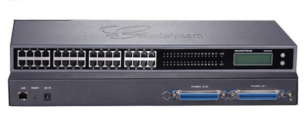 Grandstream GXW4232, VoIP, SIP, 32x FXS, 1x Gbit LAN, grafický displej, 2x RJ21, rack - obrázek produktu
