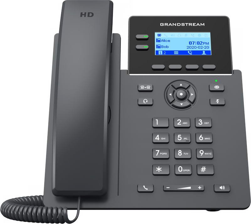 Grandstream GRP2602P SIP telefon, 2,21" LCD podsv. displej, 4 SIP účty, 2x100Mbit port, PoE - obrázek č. 5