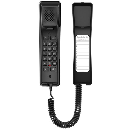 Fanvil H2U hotelový SIP telefon, bez displej, rychle volby, černý - obrázek produktu