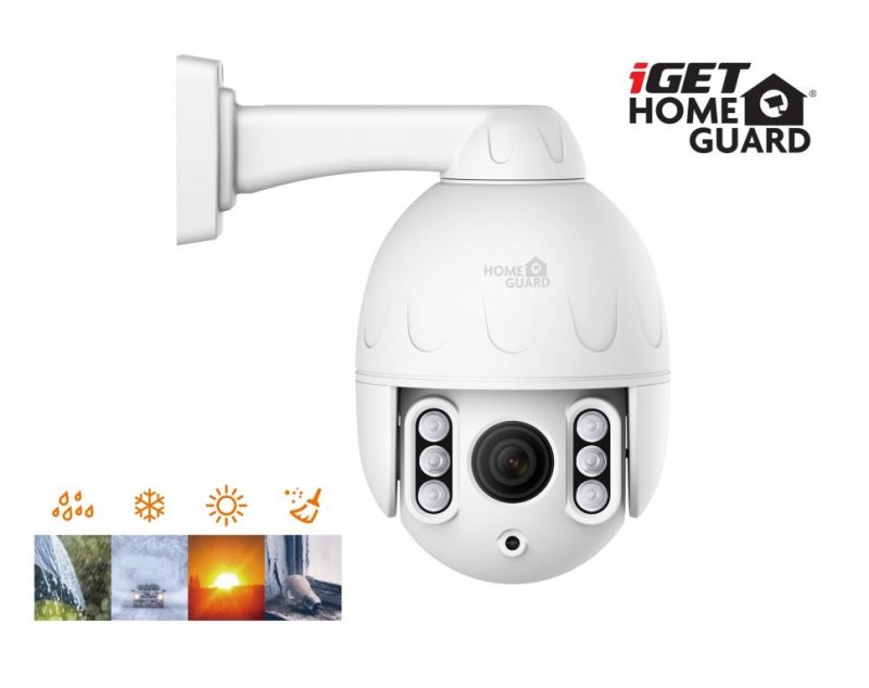 iGET HGWOB853 - WiFi venkovní rotační IP FullHD 1080p kamera, IP66, mikrofon + repro., LAN, CZ app - obrázek č. 1