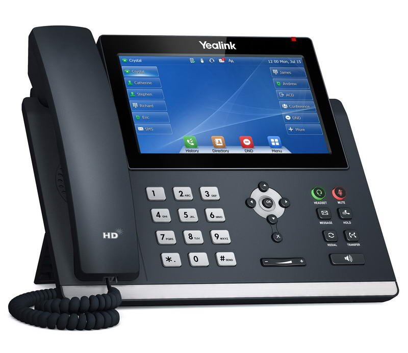 Yealink SIP-T48U SIP telefon, PoE, 7" 800x480 LCD, 29 prog.tl.,2xUSB, GigE - obrázek č. 2