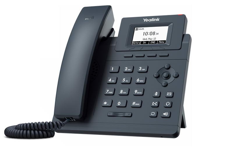 Yealink SIP-T30P SIP telefon, PoE, 2,3" 132x64 nepodsv. LCD, 1 x SIP úč., 100M Eth - obrázek č. 2