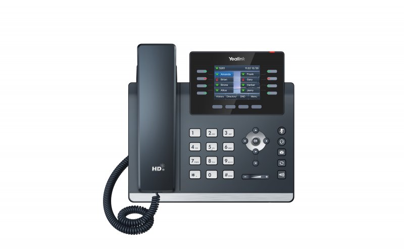 Yealink SIP-T44W SIP telefon, PoE, 2,8" 320x240 LCD, 21 prog.tl.,Wi-Fi, Bluetooth - obrázek produktu