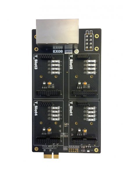 Yeastar EX08 karta, 8 portů, 4 pozice pro S2, O2, SO, BRI, GSM - obrázek produktu