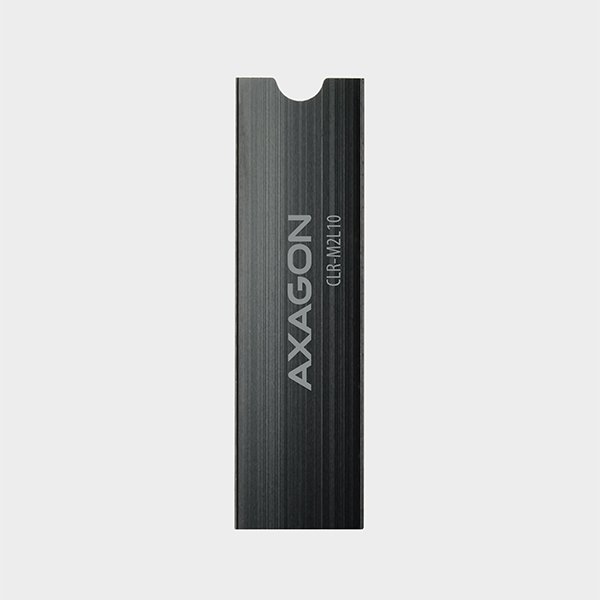 AXAGON CLR-M2L10, hliníkový pasivní chladič pro M.2 2280 SSD, výška 10 mm - obrázek č. 4