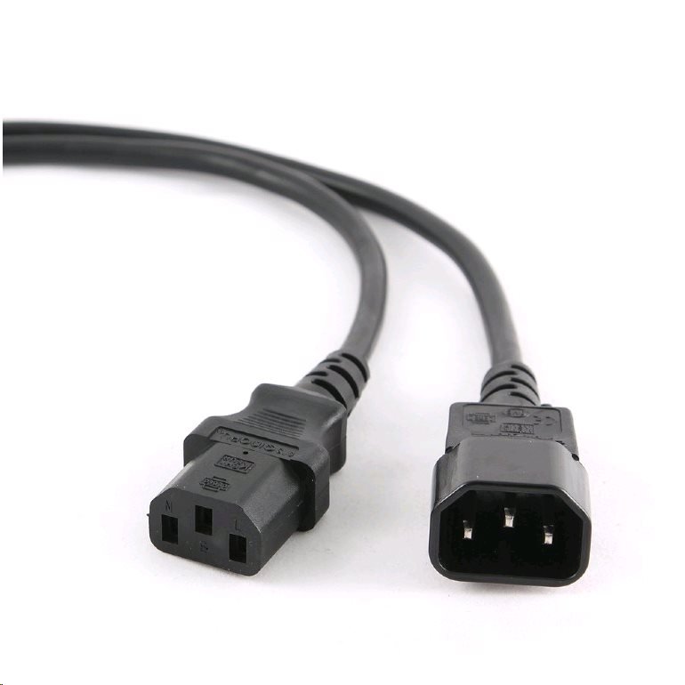 Kabel C-TECH síťový, prodlužovací, 3m VDE 220/ 230V napájecí - obrázek produktu