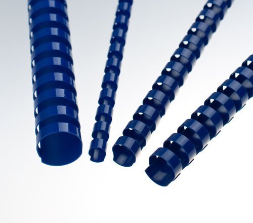 Plastové hřbety 14 mm, modré - obrázek produktu