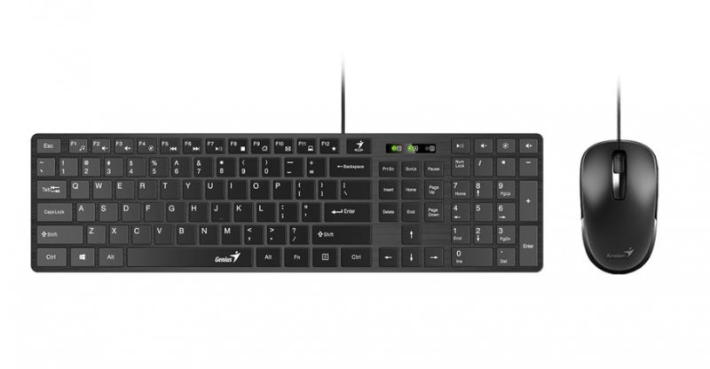 Genius set klávesnice + myš SlimStar C126 CZ+SK - obrázek produktu