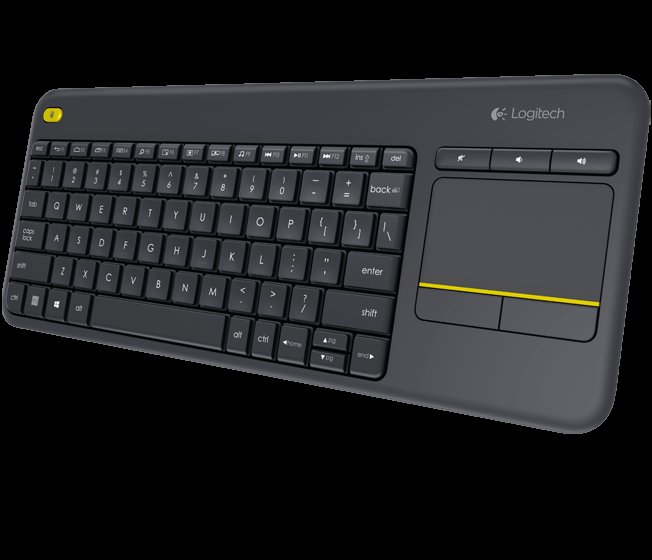 Logitech K400 plus/ Bezdrátová USB/ CZ-SK layout/ Černá - obrázek produktu
