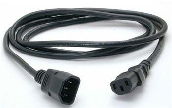 PremiumCord Prodlužovací kabel - síť 230V, IEC 320 C13 - C14, 1 m - obrázek produktu