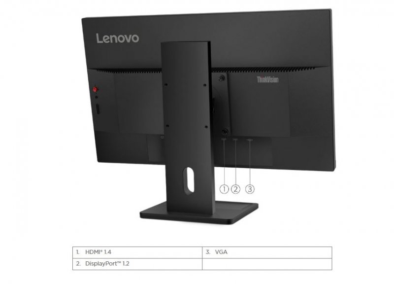 Lenovo ThinkVision/ E24-30/ 23,8"/ IPS/ FHD/ 100Hz/ 4ms/ Black/ 3R - obrázek č. 3
