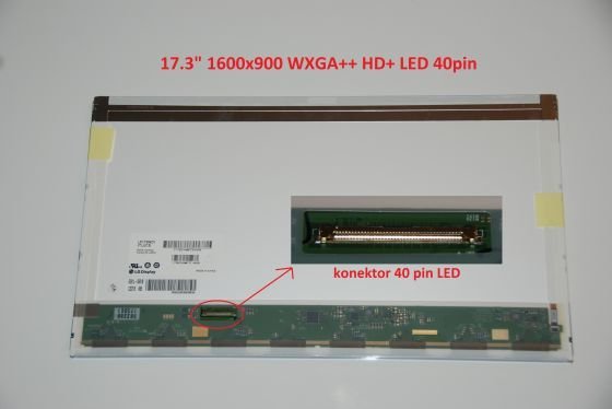 Displej LN173O6-L02 17,3" WXGA++ HD+ LED lesklý (použitý - lehce poškrábaný) - obrázek produktu