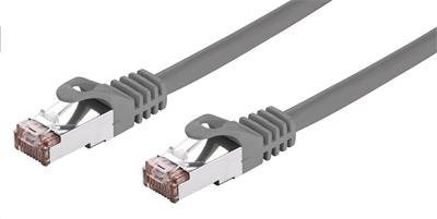 Kabel C-TECH patchcord Cat6, FTP, šedý, 5m - obrázek produktu