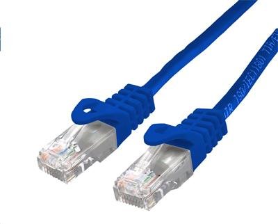 Kabel C-TECH patchcord Cat6, UTP, modrý, 3m - obrázek produktu