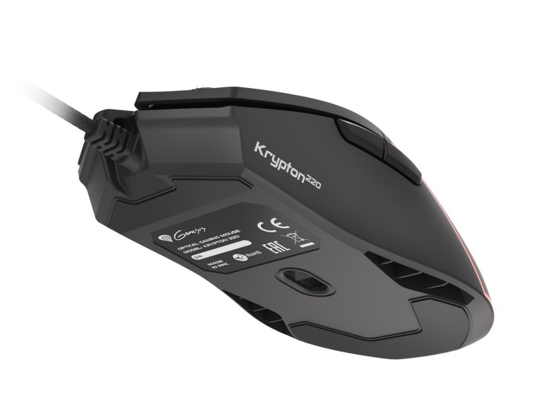 Genesis herní optická myš KRYPTON 220/ RGB/ 6400 DPI/ Herní/ Optická/ Drátová USB/ Černá - obrázek č. 10