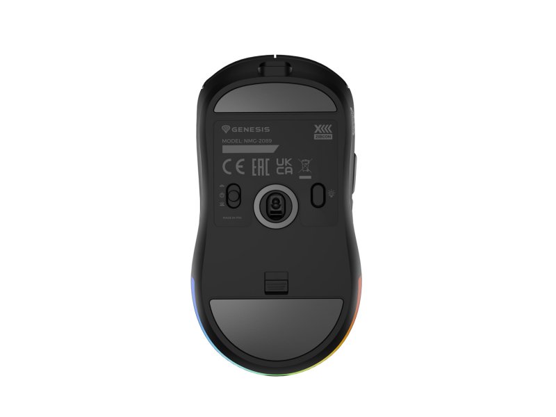 Genesis herní bezdrátová myš ZIRCON XIII. černá/ Herní/ Optická/ 26 000 DPI/ Bezdrátová USB + Bluetooth/ - obrázek č. 2