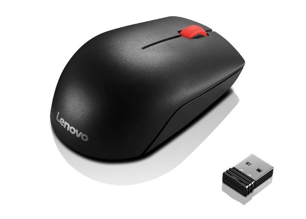 Lenovo Essential/ Cestovní/ Optická/ 1 000 DPI/ Bezdrátová USB/ Černá - obrázek produktu